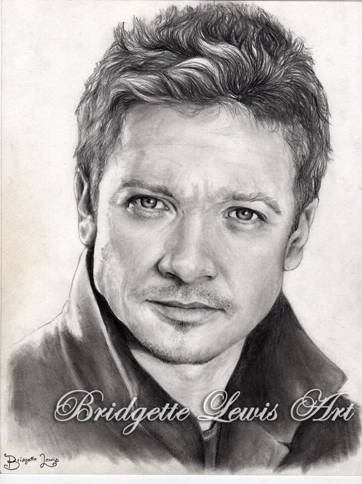 Jeremy Renner — artwork by Bridgette Lewis