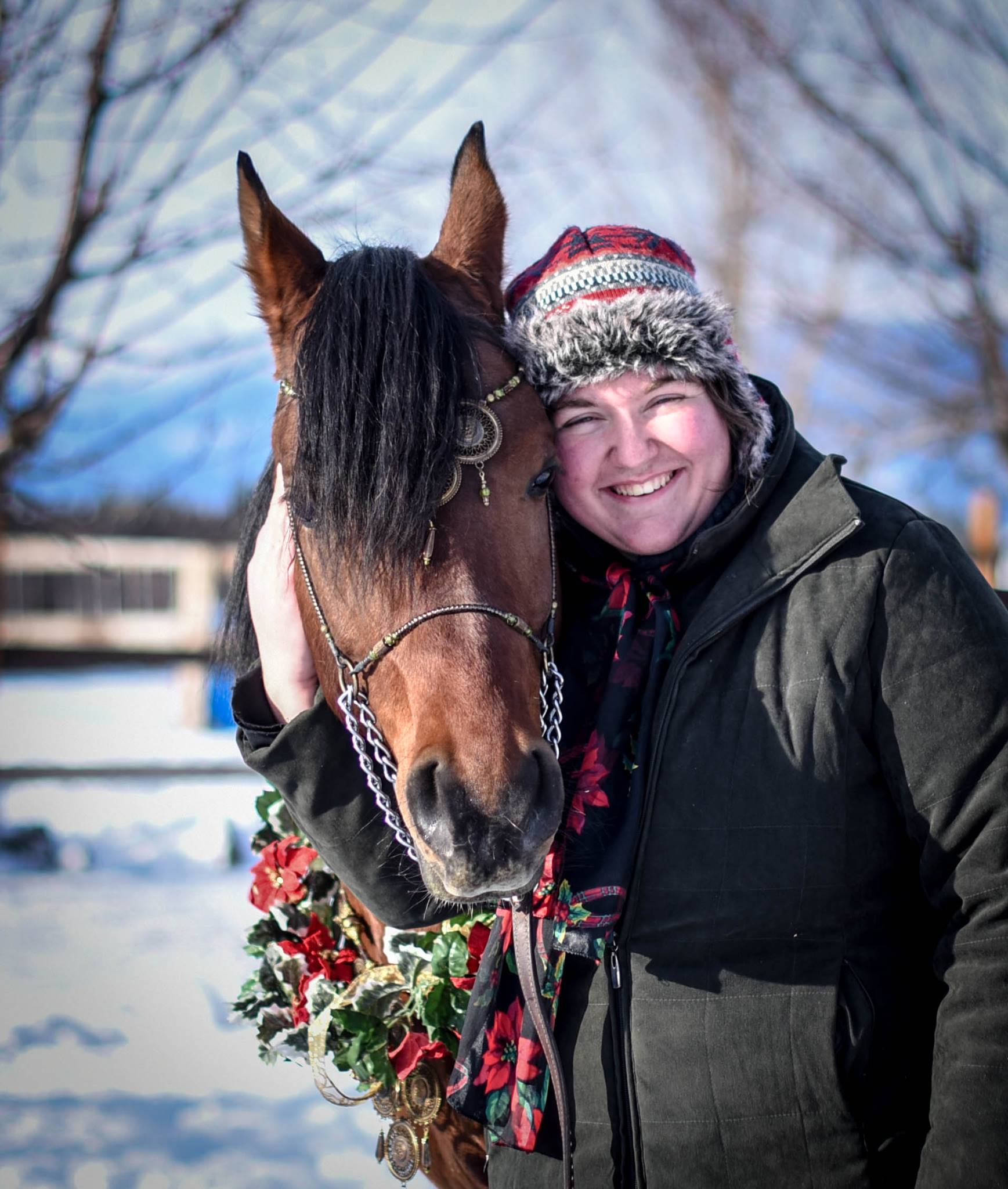 Bridgette and HC Elitist at Christmas