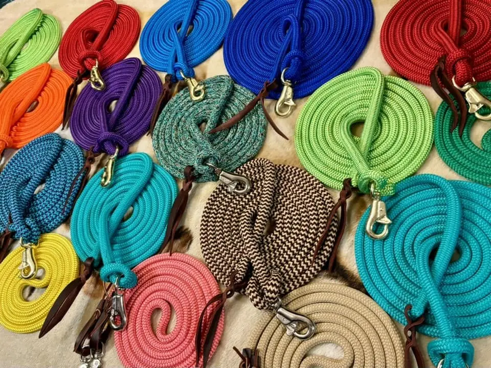 Handcrafted rope tack in assorted colors
