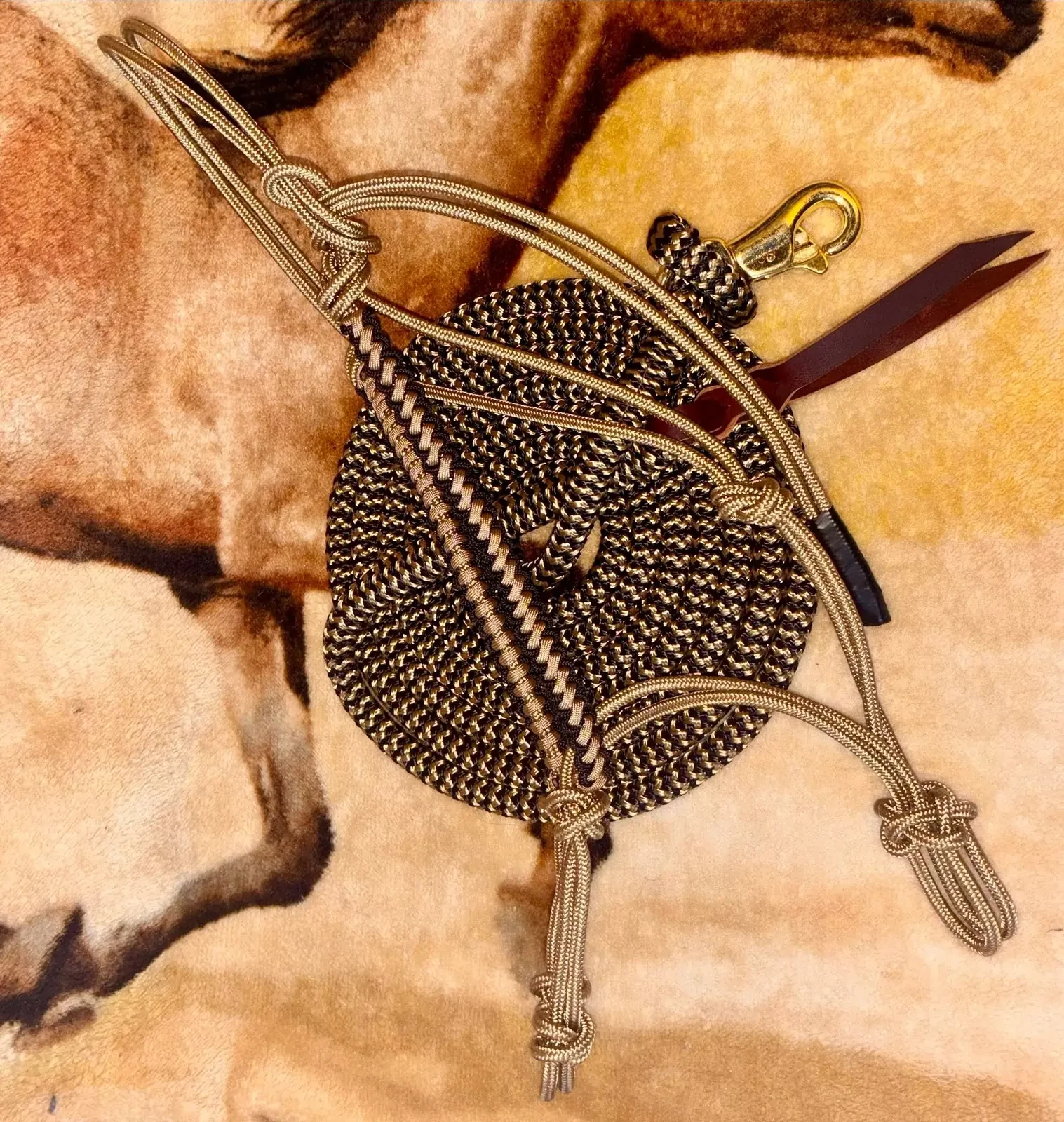 Brown camouflage rope tack set