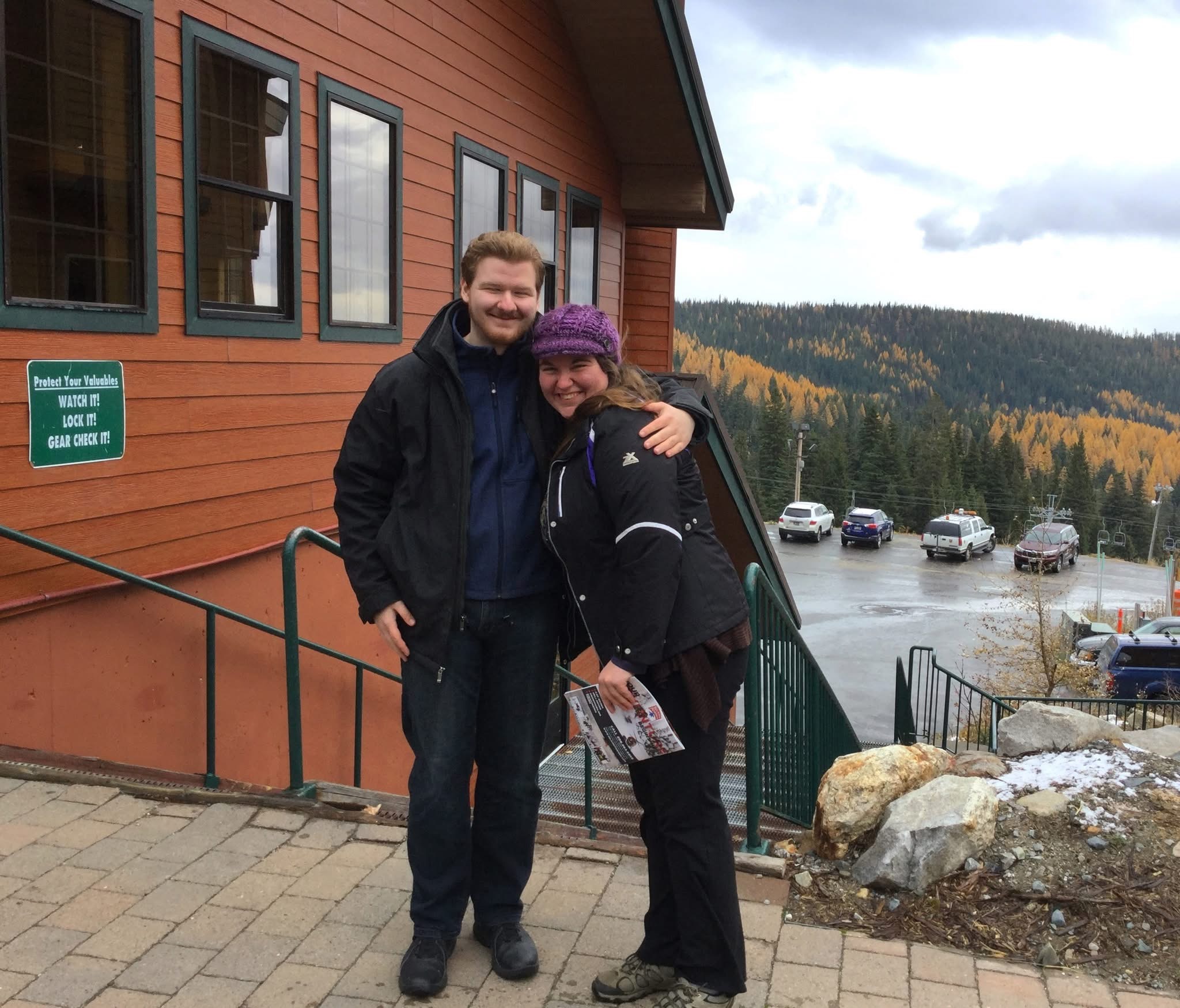 Jordan and Bridgette at Schweitzer Mountain Ski Resort